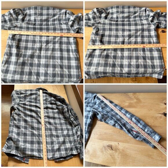 MENS SIMMS GUIDE SERIES FISHING SHIRT MIDWEIGHT LONG SLEEVE CHECKED TECHNICAL M - Picture 11 of 12